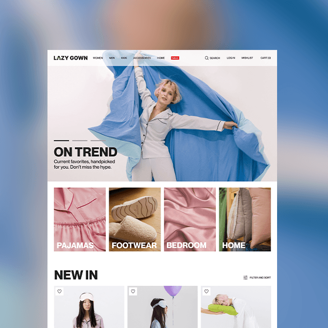Lazy Gown Website